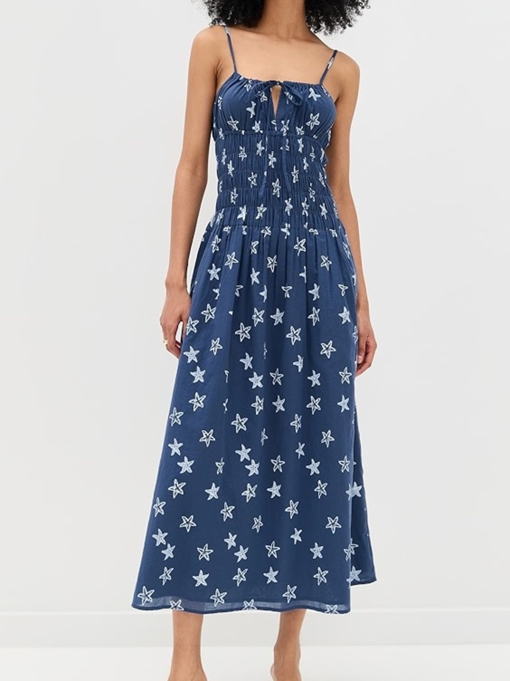 Ciao Lucia Blue and White Spaghetti Strap Sundress